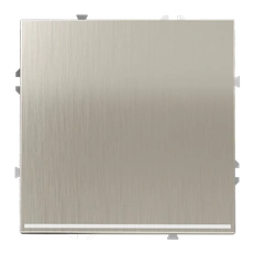 Изображение Выключатель 1-клавишный с подсветкой Voltum S70 Metal, никель (механизм + накладка)
